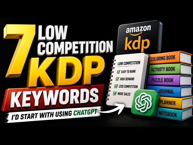 7 Low Competition KDP Keywords I'd Start With Using Chatgbt