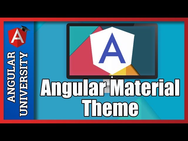 💥 Angular Material Custom Theme - Part 1