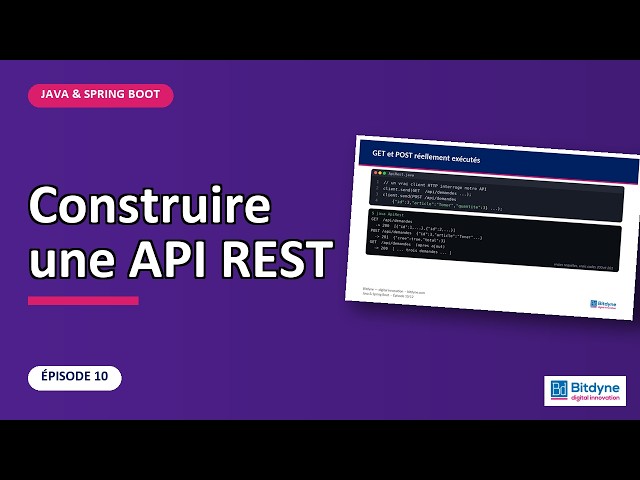 Java (10/12) — Construire une API REST