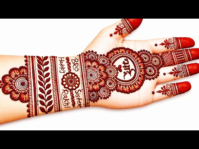 Very Simple Rakhi Special Mehndi Design||Rakhi Special Mehndi Design ||Very Simple Back Hand Mehndi 