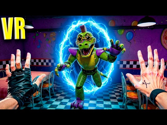 ATRAPAMOS A UN ANIMATRÓNICO CON UN PORTAL EN LA PIZZERÍA FNAF | BONELAB COOP VR