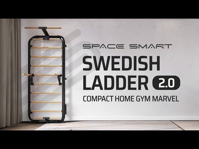 Compact Home Gym Marvel: Discover the SpaceSmart Swedish Ladder 2.0