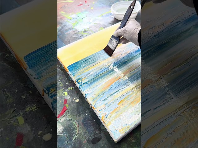 Abstract Beach and Seascape Painting Tutorial