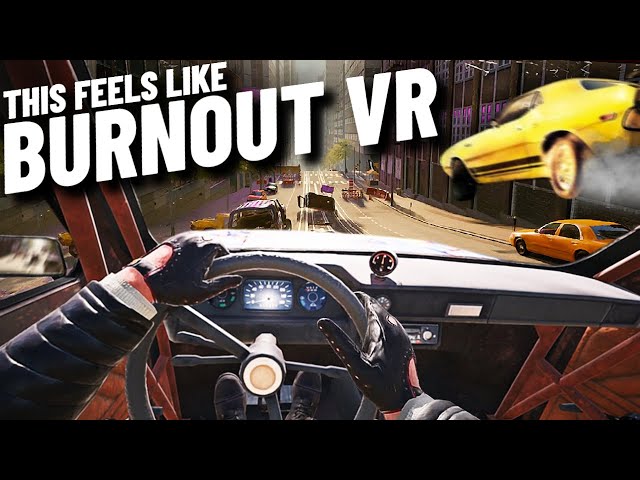 The Most INSANE VR Racing Experience! BURNOUT VR?! // Quest 3 PCVR Gameplay