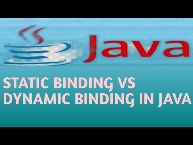 STATIC BINDING VS DYNAMIC BINDING IN JAVA in Hindi Lecture 70