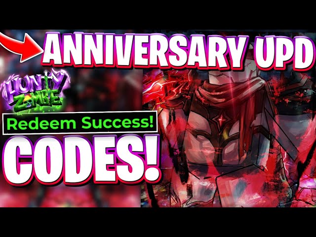 🧁ANNIVERSARY UPD! ALL HUNTY ZOMBIE CODES ON ROBLOX! ANNIVERSARY UPDATE CODES FOR HUNTY ZOMBIE (HZ)