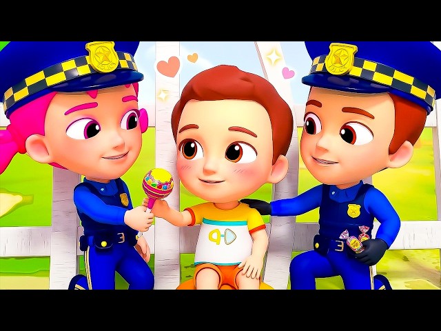 Help! Baby Got Stuck | Police Song | Kids Songs by Nomad Kids Cartoon