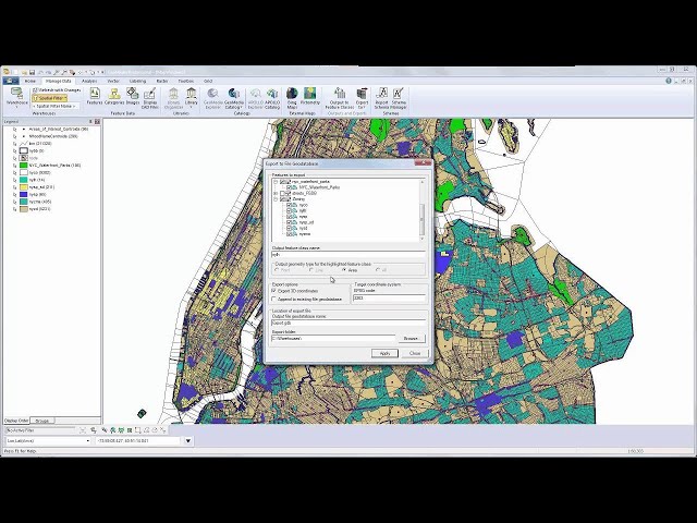 Exportar archivos a FGDB en GeoMedia