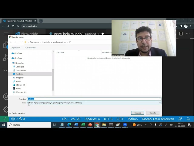 Como ejecutar un código Python