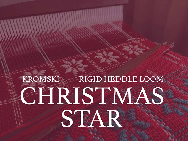 Christmas Star pattern for rigid heddle loom