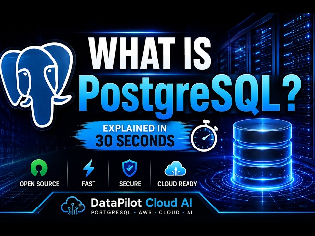 What is PostgreSQL? Explained in 30 Seconds | Beginner Guide #postgresql