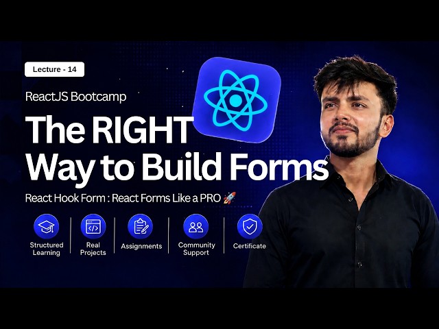 React Hook Form Tutorial for Beginners 🚀 | Form Validation in ReactJS | ReactJS Bootcamp Day 14