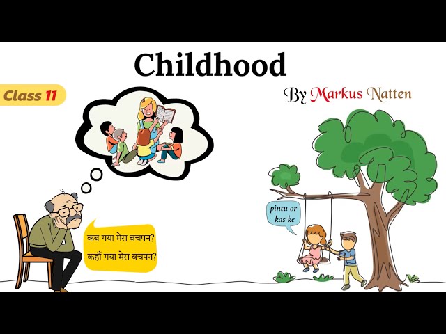 childhood class 11 in hindi animated video / class 11 poem childhood explanation