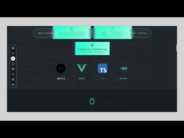 Next.js Portfolio with a 3D Twist | Built with TypeScript + Three.js