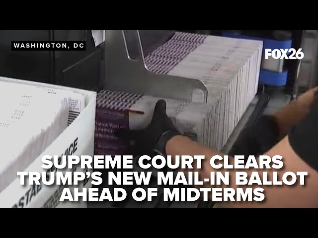 The U.S. Supreme Court sides with the Trump's executive order restricting mail-in voting
