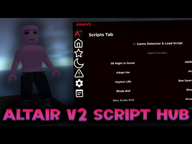 Altair V2 FE Script Hub - ROBLOX EXPLOITING