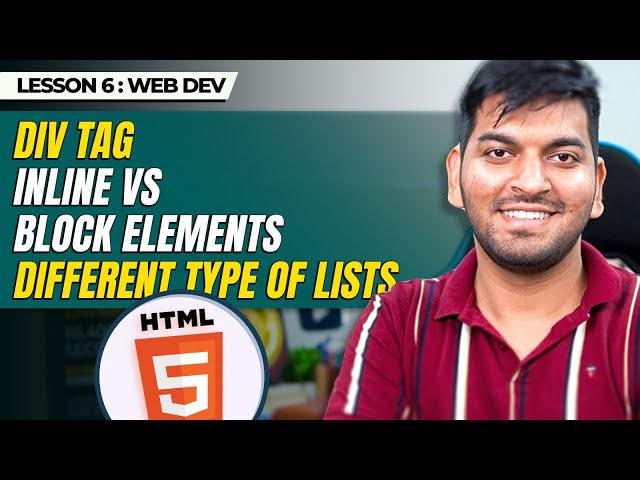 Efficient Coding Techniques with MERN Stack | Emmet, Div Tag, Lists and Anchor Tag Variations | Ep-6