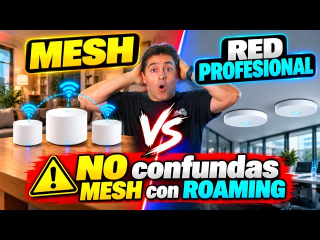 ¿Red MESH o WiFi PROFESIONAL? 🛜 NO confundas MESH con ROAMING ⚠️ Te explico la diferencia