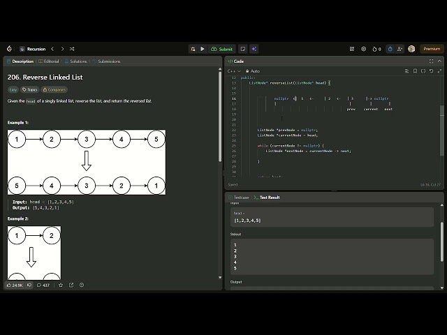 Reverse Linked List  LeetCode - 206