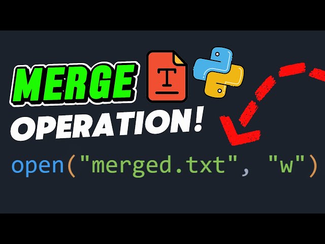Lesson 8 – Python File Handling: Merge Multiple TXT Files into One