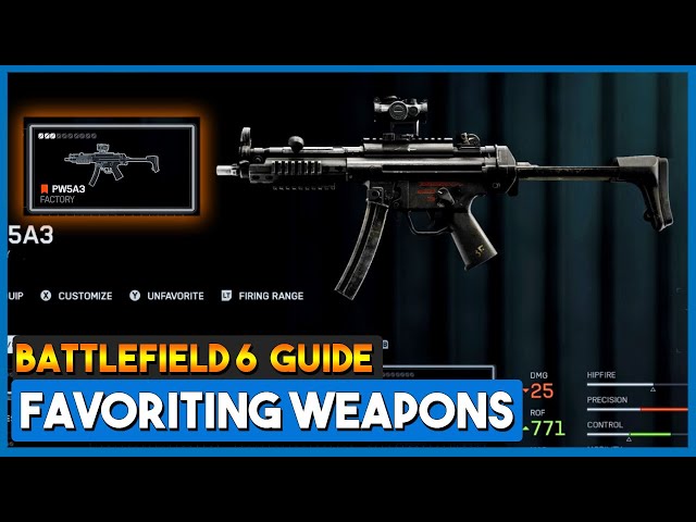 How to favorite weapons in battlefield 6 (Beginner's Guide)