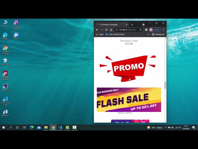 Demo's Ecommerce Website Using HTML, CSS And Js