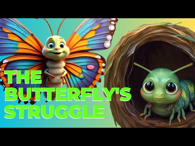 The Butterfly's Struggle: Overcoming Challenges | Motivational Kids' Story [Rayan kids tv]"