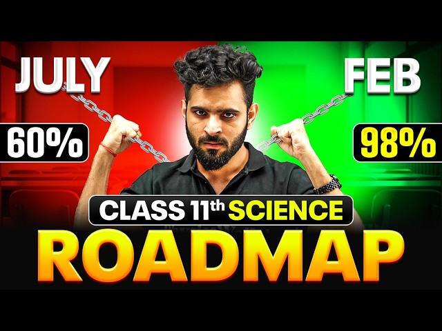 Class 11 Science Roadmap July to February | How to Score 98% in Exams 2026-27