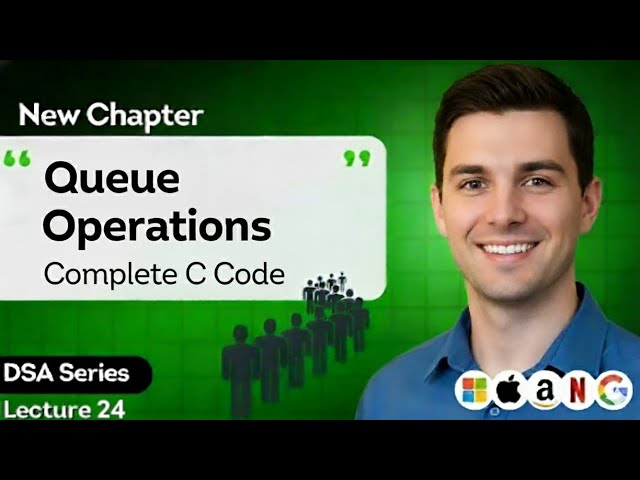 Queue Operations in C (ENQUEUE, DEQUEUE, Display)