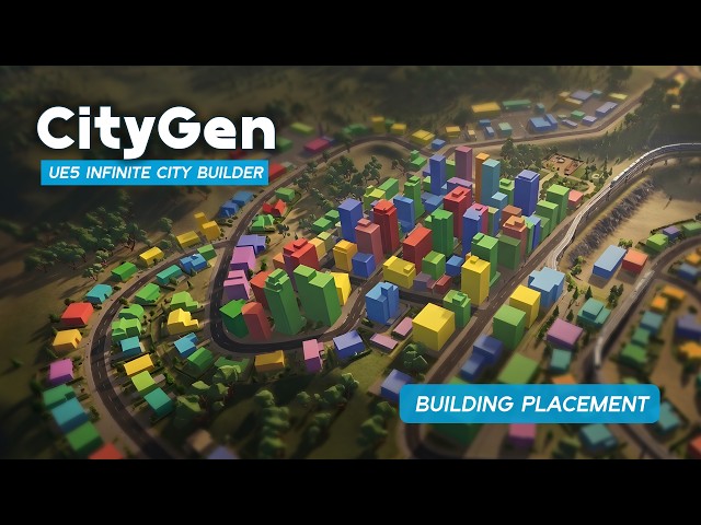 I Added Building Placement To My UE5 City Builder Plugin | CityGen V0.5