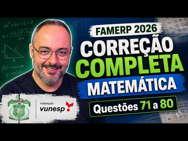 FAMERP 2026: Complete Math Exam Review | Questions 71 to 80