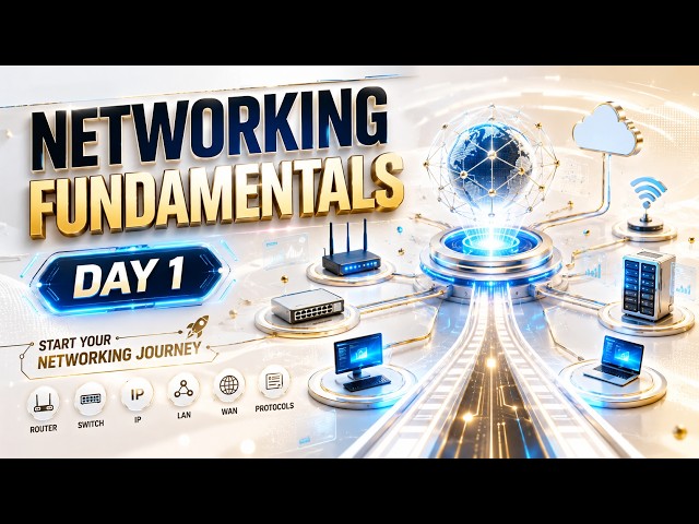 Networking Basics for Beginners | Day 1: Routers, Switches, IP, LAN & WAN