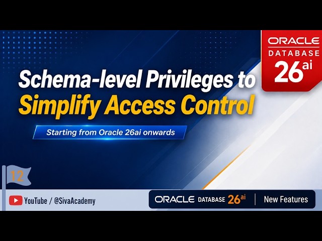 Oracle Database 26ai new feature | Schema Level Privileges to Simplify Access Control
