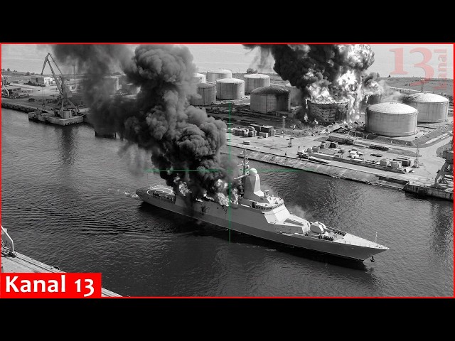 Russian missile corvette linked to “shadow fleet” set ablaze in Ukrainian UAV attack near Baltic Sea