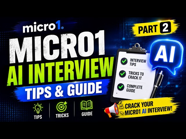 🚀 Micro1 AI Interview Guide | Tips & Tricks | Interview Questions | Complete Guide