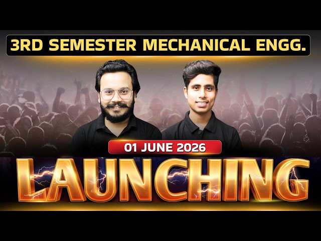 🔥Launching | 3rd Semester Mechanical Engg. | #gtechpoly