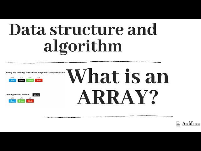 What is an Array? Types and main features/Data Structure and Algorithm Tutorial