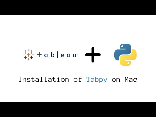Installation  of Tabpy on macOS Monterey