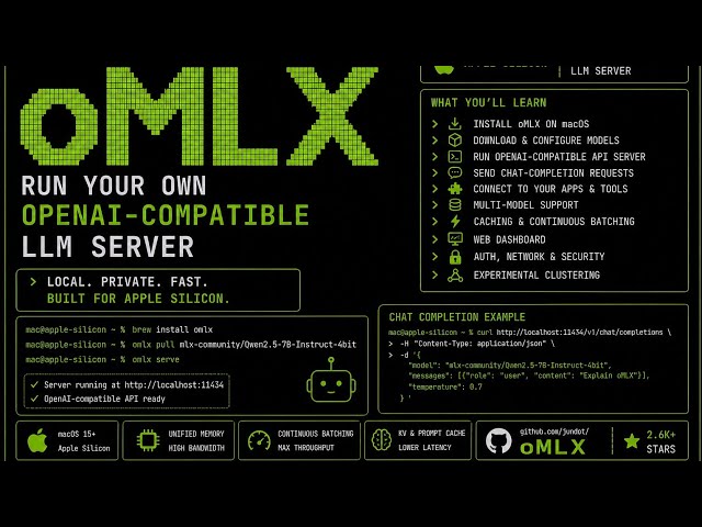 Run Your Own OpenAI-Compatible LLM Server on Apple Silicon with oMLX