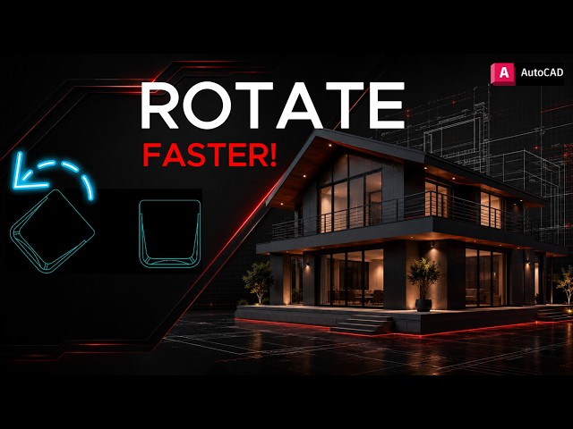 How to Rotate Objects Faster in AutoCAD #11