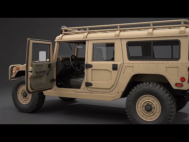 Military Humvee H1 | Game Ready Low-Poly Model | Unity & Unreal Engine | Smiley Pixel StudioMilitary