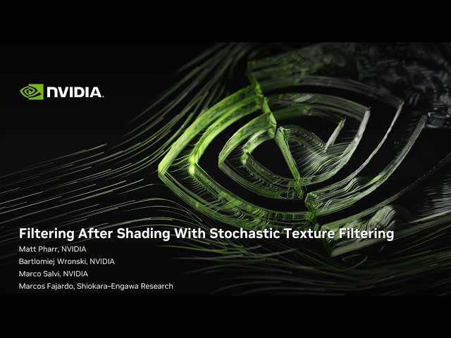 I3D'24 Technical Paper: Filtering After Shading with Stochastic Texture Filtering