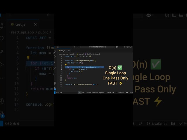 Why O(n) Beats O(n²) | Most Asked Coding Interview Question | #shorts #coding #javascript