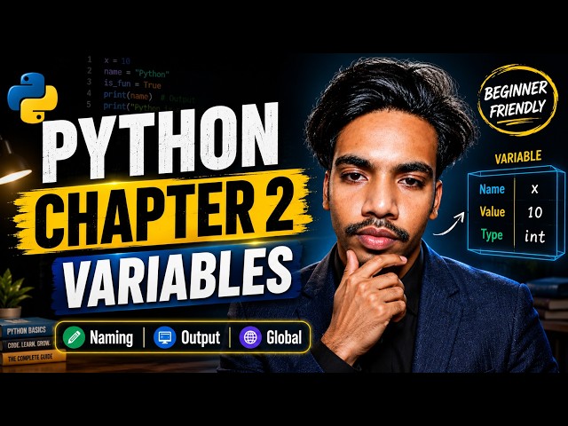 Python Variables Explained | Chapter 2 Full Course