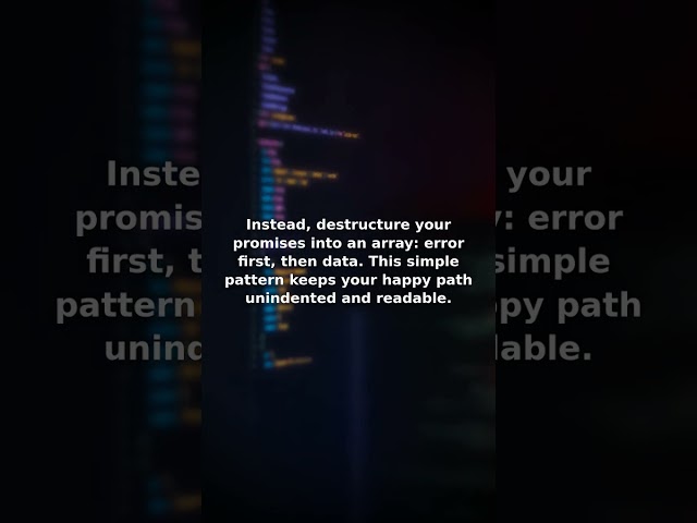 Stop Using Try-Catch: A Cleaner Way to Handle Async Errors in JavaScript