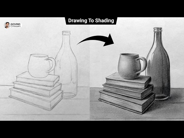 How to Draw & Shade a Still Life | Pencil Shading Tutorial for Beginners | Step by Step