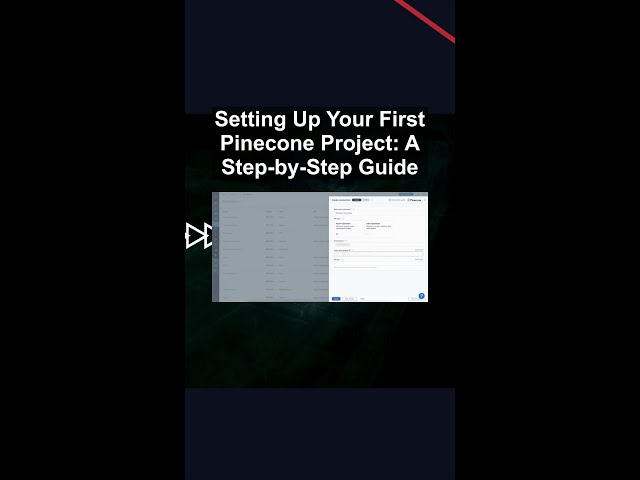 Setting Up Your First Pinecone Project: A Step-by-Step Guide #ai #artificialintelligence Setting