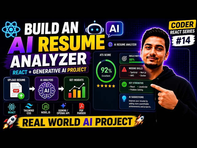 Build an AI Resume Analyzer 🚀 | React + Generative AI Project | Coder React Series #14