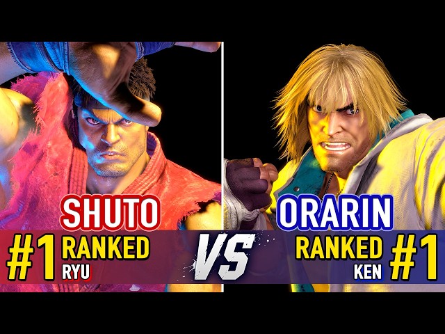 SF6 🤜 SHUTO (#1 Ranked Ryu) vs ORARIN (#1 Ranked Ken) 🤛 SF6 High Level Gameplay