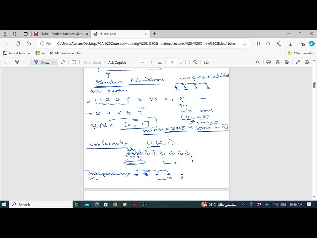 Lecture 6 - Random Numbers Linear Congruential Generators (Part 1)